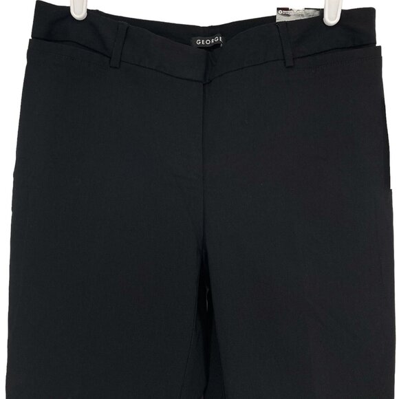 NWT George Women's Black Dress Pants Size 10 Super Stretch Slim Leg Mid Rise - Picture 3 of 12